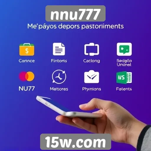 Transações financeiras e métodos de pagamento do nnu777